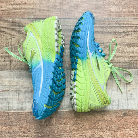Brooks Ghost 7 Green and Blue Ombre Running Shoes- Size 7.5 (GREAT CONDITION)