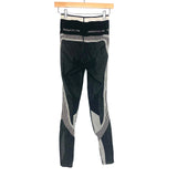 P.E Nation Black & Cream Wool Blend Performance Leggings- Size XS/S (Inseam 25")