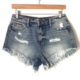 Cello Distressed Denim Cutoff Shorts- Size S