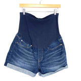 Signature By Levi Strauss Denim Maternity Shorts- Size L
