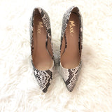 Mixx Shuz Snakeskin Heels- Size 7.5