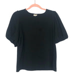 A New Day Black Puff Sleeve Top- Size S