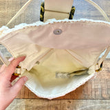 No Boundaries Cream Woven Festival Shoulder Bag NWT (sold out online)