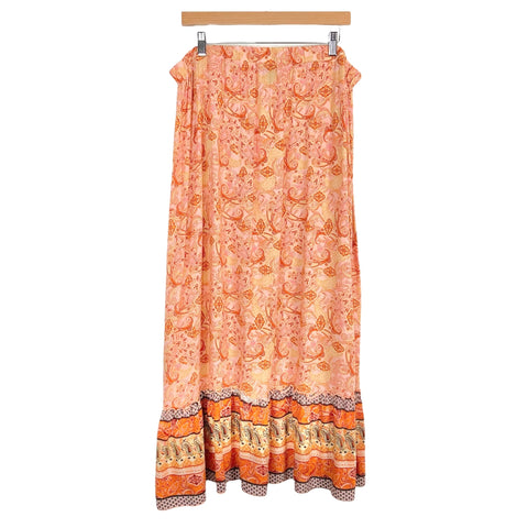 Cider Paisley Print Crop Top and Skirt Set- Size 2XL (sold as a set)