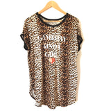 Live Love Gameday “Gameday Kinda Girl” Graphic Leopard Short Sleeve- Size S