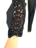 Carbon38 Black Macrame Leggings- Size S
