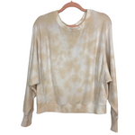 Lulus Cream/Tan Tie Dye Sweater and Jogger Set- Size XS