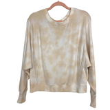 Lulus Cream/Tan Tie Dye Sweater and Jogger Set- Size XS