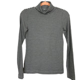 Muji White/Black Striped Turtleneck Top- Size XS