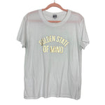 Sub_Urban Riot White and Gold "Golden State of Mind" Tee- Size L