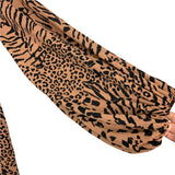 Buddy Love Black/Tan Animal Print Balloon Sleeve Dress NWT- Size S