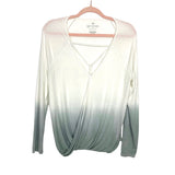 American Eagle White/Green Ombre Soft & Sexy Top- Size M (See Notes)