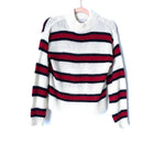Rebecca Minkoff Striped Wool Blend Mock Neck Sweater- Size ~S (Jana)