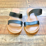 Old Navy Black Two Band Slide Sandals - Size 9