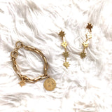 Madewell Starshine Charm Bracelet and Drop Earring Set