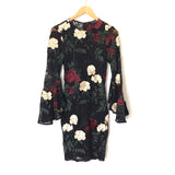 Laundry Black Lace Floral Embroidered Dress- Size 4