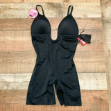 Spanx Black Shape Plunge Low-Back Bodysuit NWT- Size XL