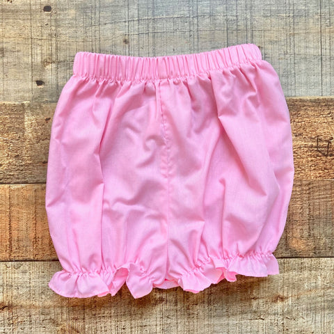 Classic Whimsy Pink Ruffle Trim Bloomers- Size 18M