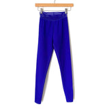 Alo Yoga Blue Leggings with Sheer Waistband- Size XS (Inseam 27”) we have matching top