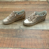 Dolce Vita Metallic Gold Zalen Lace Up Slip On Sneaker- Size 7