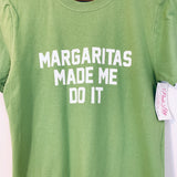 Pink Lily "Margaritas Made Me Do It" Tee NWT- Size S