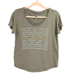 Next Level Olive Stella & Dot Foundation/Every Mother Counts T-Shirt- Size XS