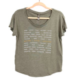 Next Level Olive Stella & Dot Foundation/Every Mother Counts T-Shirt- Size XS