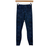 Show Me Your Mumu Moves Blue Snakeskin Print Leggings- Size S (Inseam 24.5")