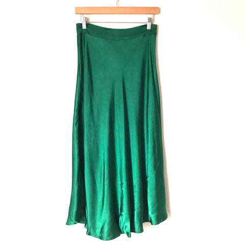 DO+BE Green Satin Skirt- Size M
