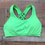 Sofra Green Strappy Sports Bra- Size M