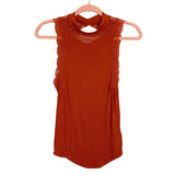 Free People Copper Lace Detail with Back Cut Out High Neck Top- Size S