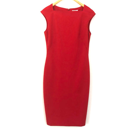Esley Luna Boat Neck Red Dress NWT- Size M