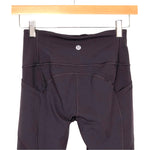 Lululemon Dark Purple with Side Pockets Full Length Leggings- Size 4 (Inseam 28")