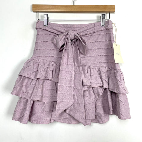 Tularosa Lilac Ruffle Tiered Skirt NWT- Size XS