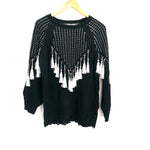 No Brand Black and White Tassel Sweater- Size ~S (See notes!)