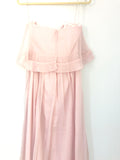 Lela Rose Light Pink Chiffon Strapless Dress- Size ~S