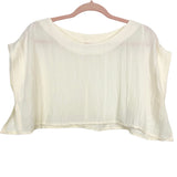 Mable Cream Two Piece Crop Top and High Waisted Skirt Set- Size M/L