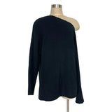Treasure & Bond Black Wide Neck/Off the Shoulder Sweater- Size L