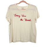 Madewell x Surfrider Foundation Embroidered "Long Live the Beach" Tee- Size L (sold out online)