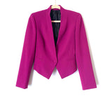 No Brand Magenta Button and Hook & Eye Closure Point Hem Blazer- Size ~XS