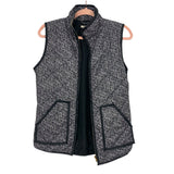San Joy Black/White Quilted Vest- Size S