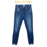 Good American Good Legs Raw Hem Skinny Jeans- Size 8/29 (Inseam 25")