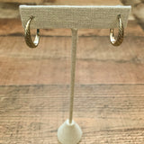 LOFT Silver Hoops NWT