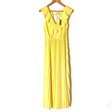 Vestique Yellow Pleated Maxi Dress NWT- Size M