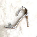 Express Silver Heel- Size 6