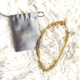 Nest Gold Fishbone Chain Necklace