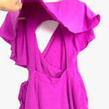 DO+BE Magenta Faux Wrap Open Back Romper- Size S