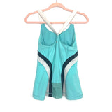 No Brand (Lululemon) Blue Built In Shelf Bra Workout Racerback Tank Top- Size 6 (See Notes)