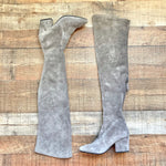 Vero Cuoio Grey Over the Knee Suede Boots- Size ~7 (see notes)