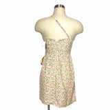 Forever 21 Cream Floral Print One Shoulder Wrap Dress NWT- Size S